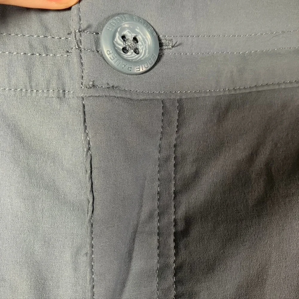 Eddie Bauer Women's‎ Guide Pro WR Tech Capri Pants Size 16 Gray Nylon Spandex
